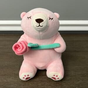 Miniso‎ Valentine's Day Pink Bear with Rose Plush